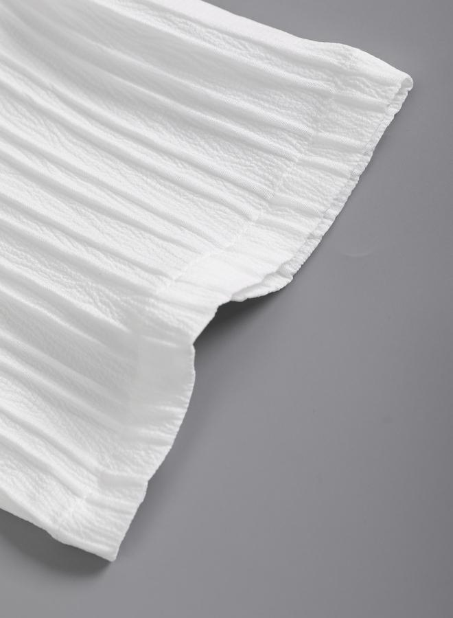 Take Two Men White Textured Shirt and Trousers Co-Ords - Image 3